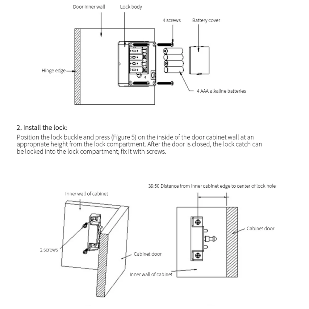 خزانة إلكترونية قفل ذكي غير مرئي مستشعر البطاقة الممغنطة قفل للدرج جهاز قفل خزانة الملابس الخشبي الذي يعمل بالبطارية