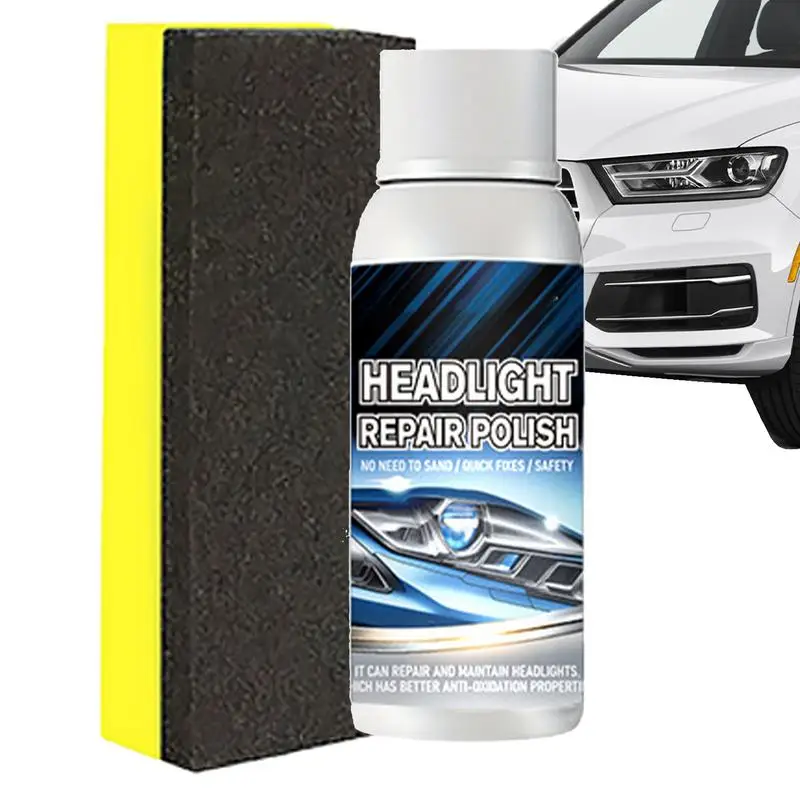 Car Polish Headlight Restoration Polishing Headlamp Scratch Remover Repair Clean Paste Remove Oxidation Headlight Polish Liquid