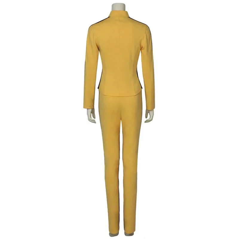 Uma Thurman The Movie Kill Cosplay Bill Costume Women's Yellow Tight Uniform Suits The Bride Cosplay Halloween Party Costumes