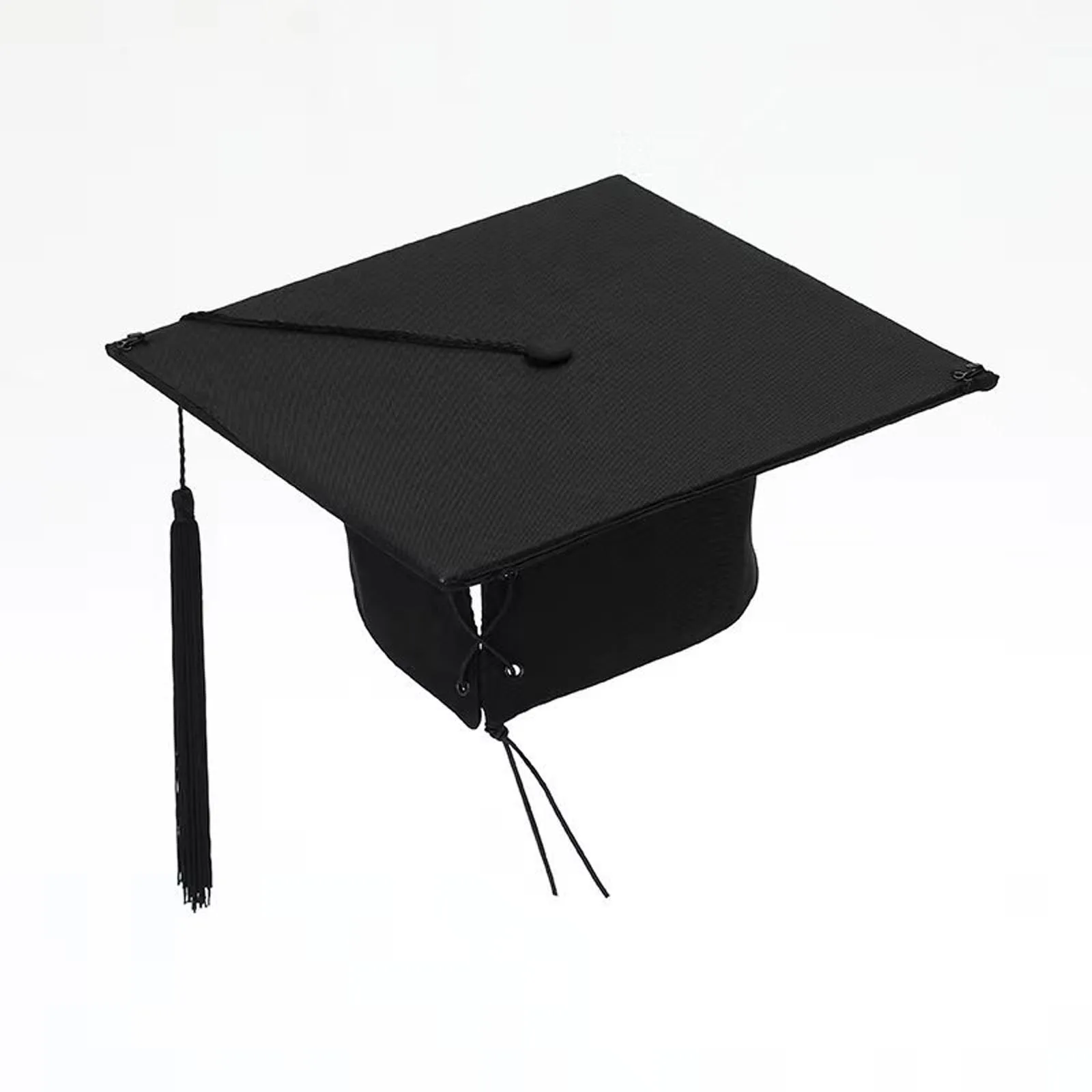 Graduation Hat Doctor Postdoctoral Cap Black Adult Bachelor Caps with Tassels for University Master Congratulation Party Costume