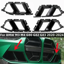 For BMW G80 M3 G82 G83 M4 2021-2024 Pair Front Bumper Side Air Vent Cover Car Fog Cover Decorative Front Bumper Lower Vent