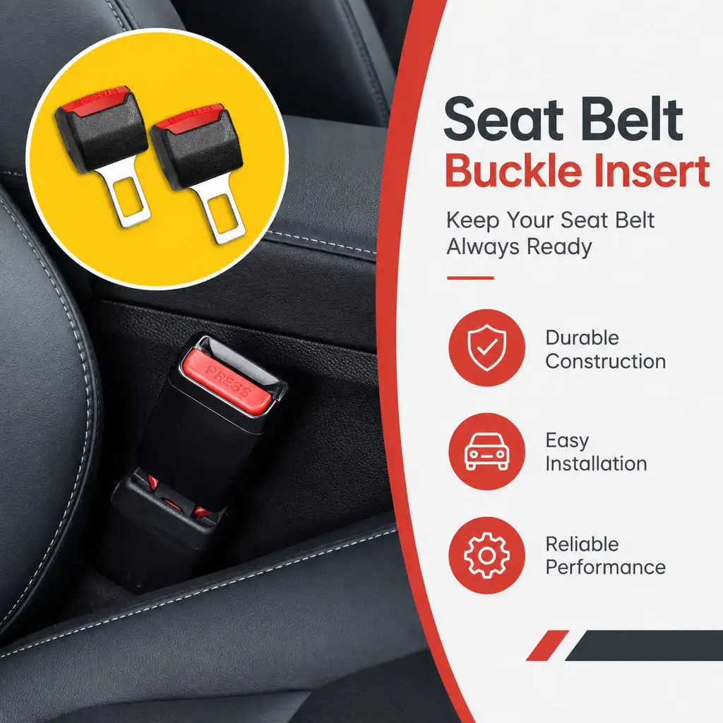 PINMOAP Car Seat Belt Extender Safety Belt Buckle Extension For Pregnant Women And Larger Body Types Easy To Use Durable Design
