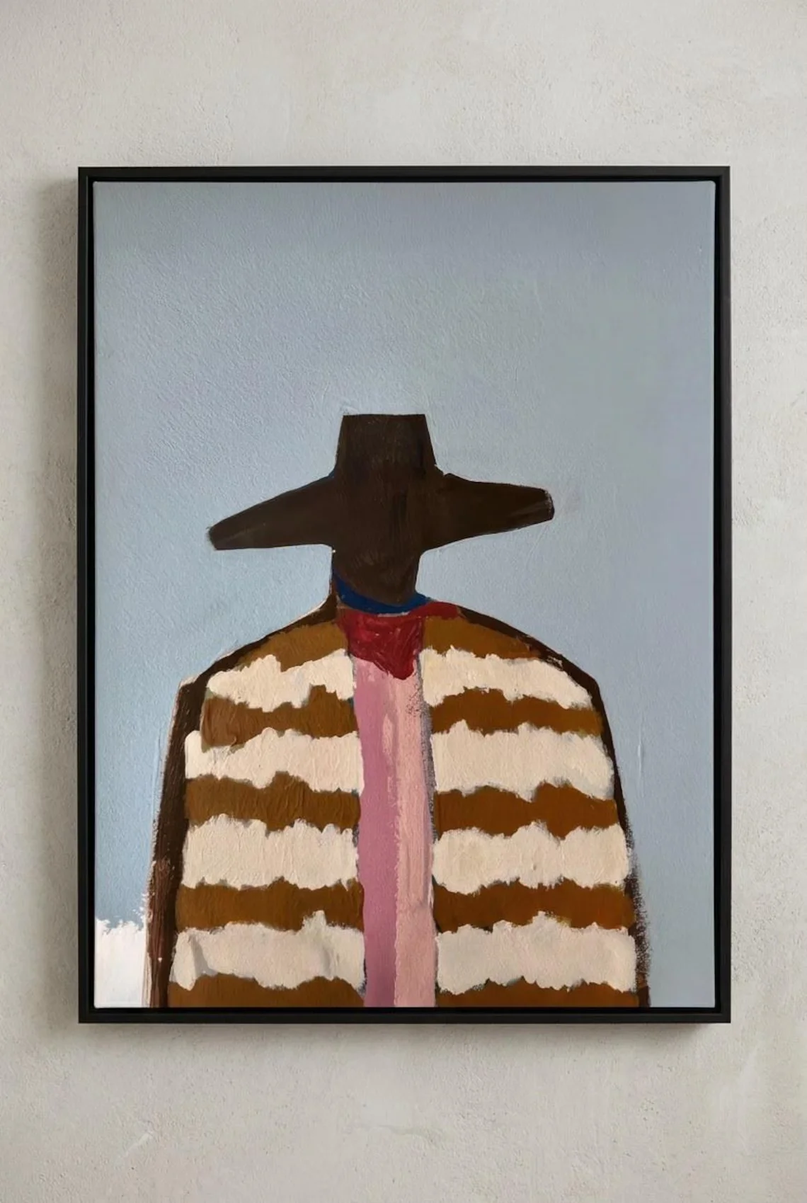 Abstract Cowboy Print, Western Folk WALL Art, Earth Tone Minimalist Poster