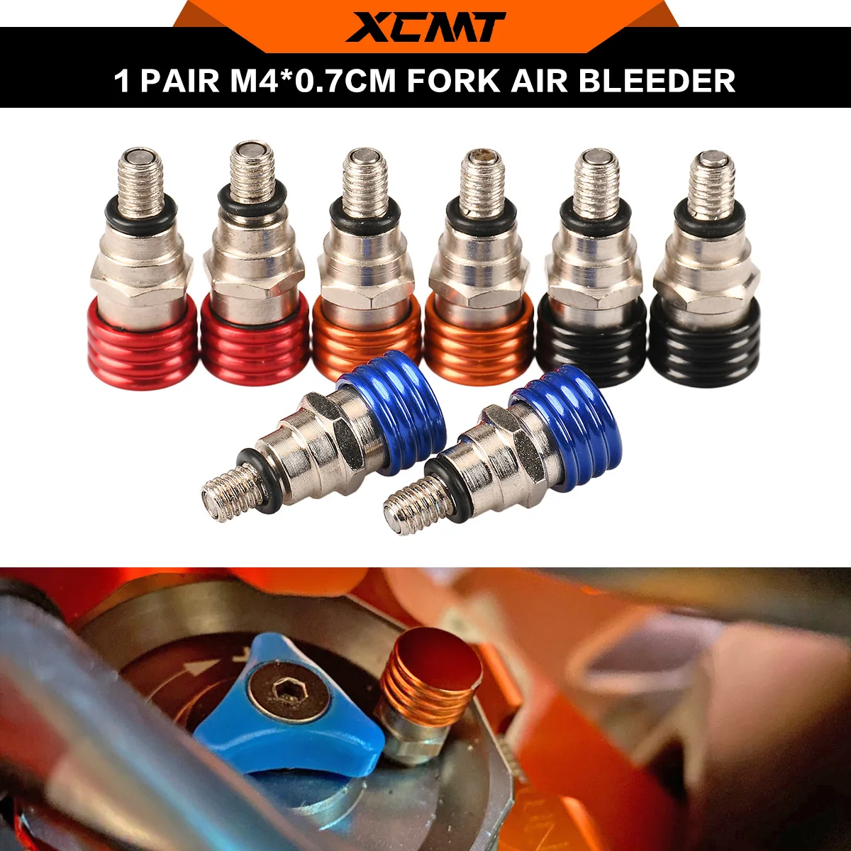 

Motorcycle M4x0.7 Fork Air Bleeder Valves For KTM SX SXF EXC EXCF XC XCF XCW XCFW 85-500 2005-2019 Motocross Universal parts