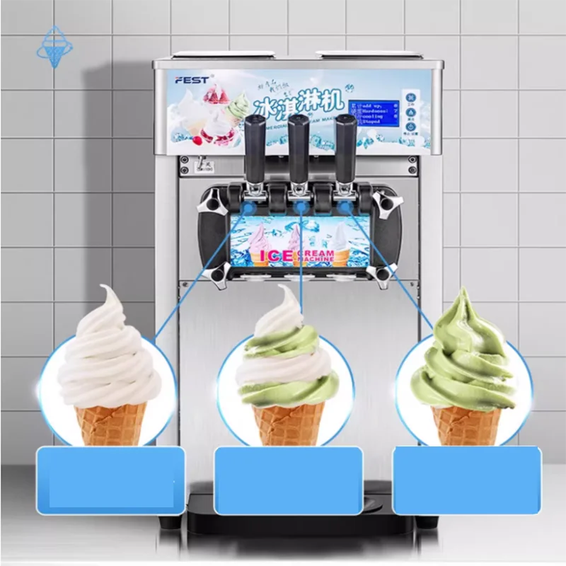 

Горячая продажа коммерческой машины для мороженого с 2+1 смешанными вкусами