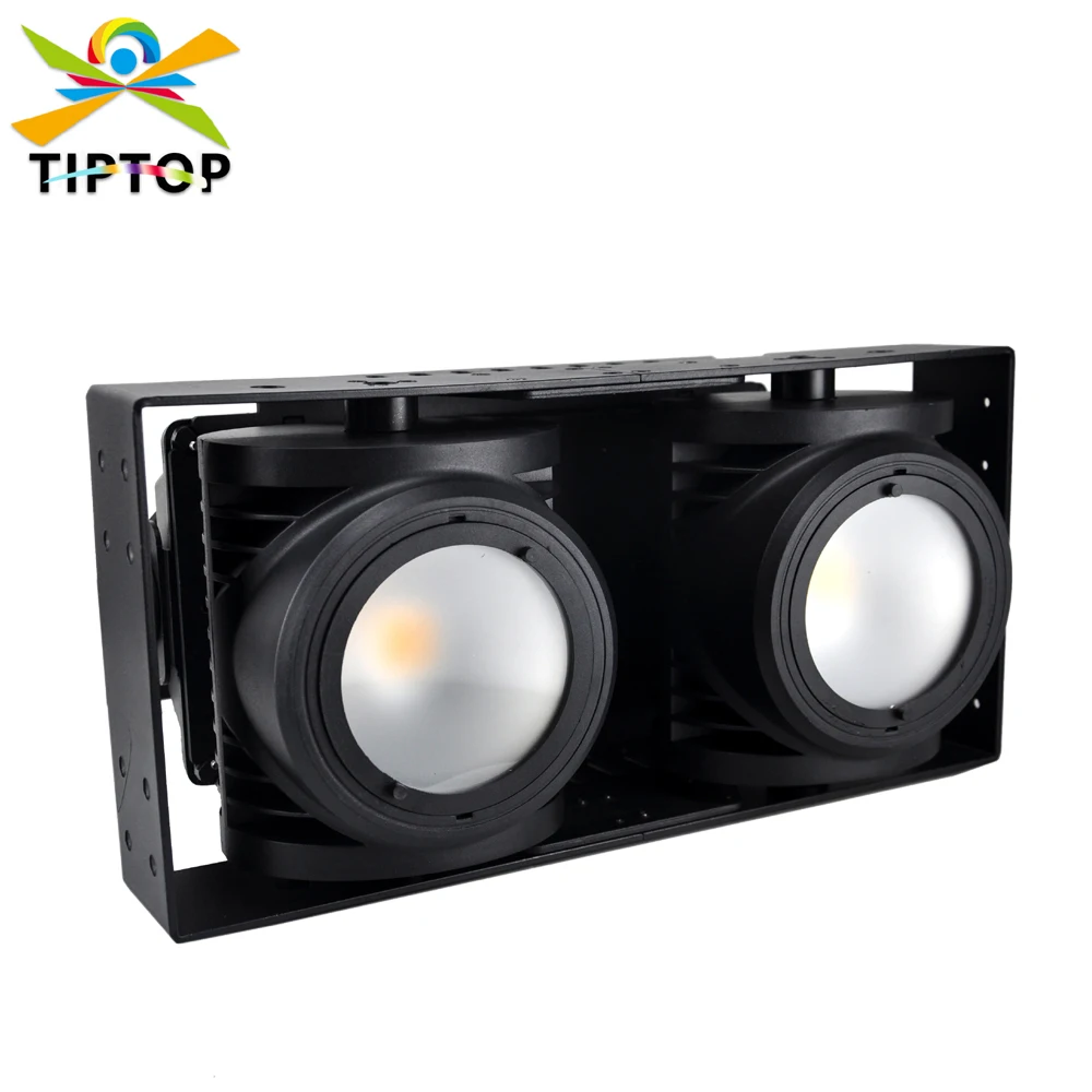 Freeshipping 2x100W COB Waterproof Led Audience Light Outdoor DMX Led Stage Lighting with Frost Lens IP65 Profile Leko Light