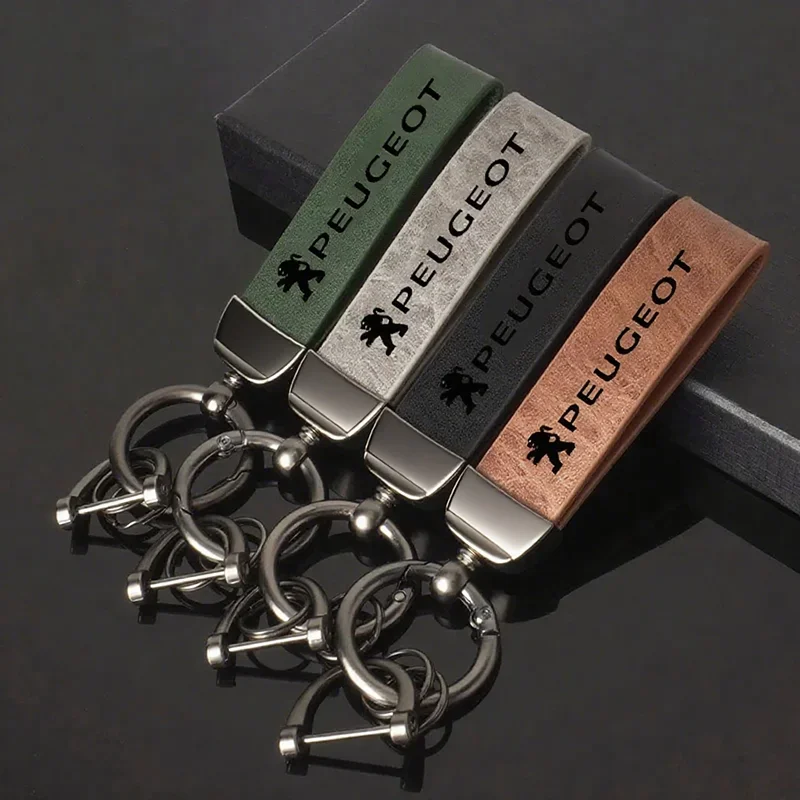 3D Peugeot Badge Car Keychain Auto Keyring Accessories For Peugeot 206 307 308 3008 207 208 407 4008 408 508 2008 5008 301 106