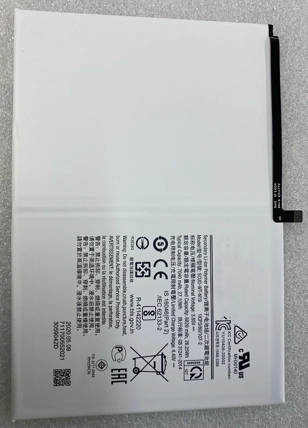 New Battery 7040mAh SCUD-WT-N19 Battery for Galaxy TAB A7 T500 T505C Tablet Batteries