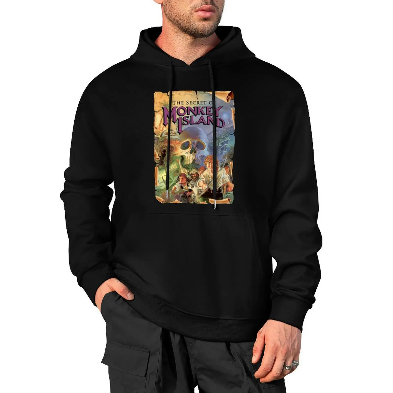 

The Secret of Monkey Island Pullover Hoodie men's clothing men's sweat-shirt korean style clothes anime clothing hoodie man