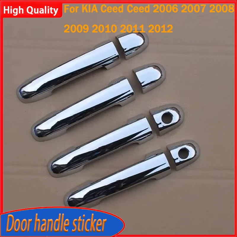 Car Styling Accessories For KIA Ceed Ceed 2006 2007 2008 2009 2010 2011 2012 New Chrome Car Door Handle Cover Trim Sticker
