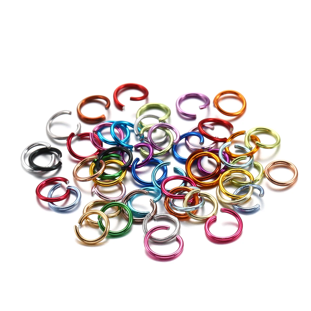 300Pcs/Lot 6/8/10mm Colorful Open Jump Rings Split Jump Ring Connectors for DIY Necklace Bracelet Jewelry Making Accessories