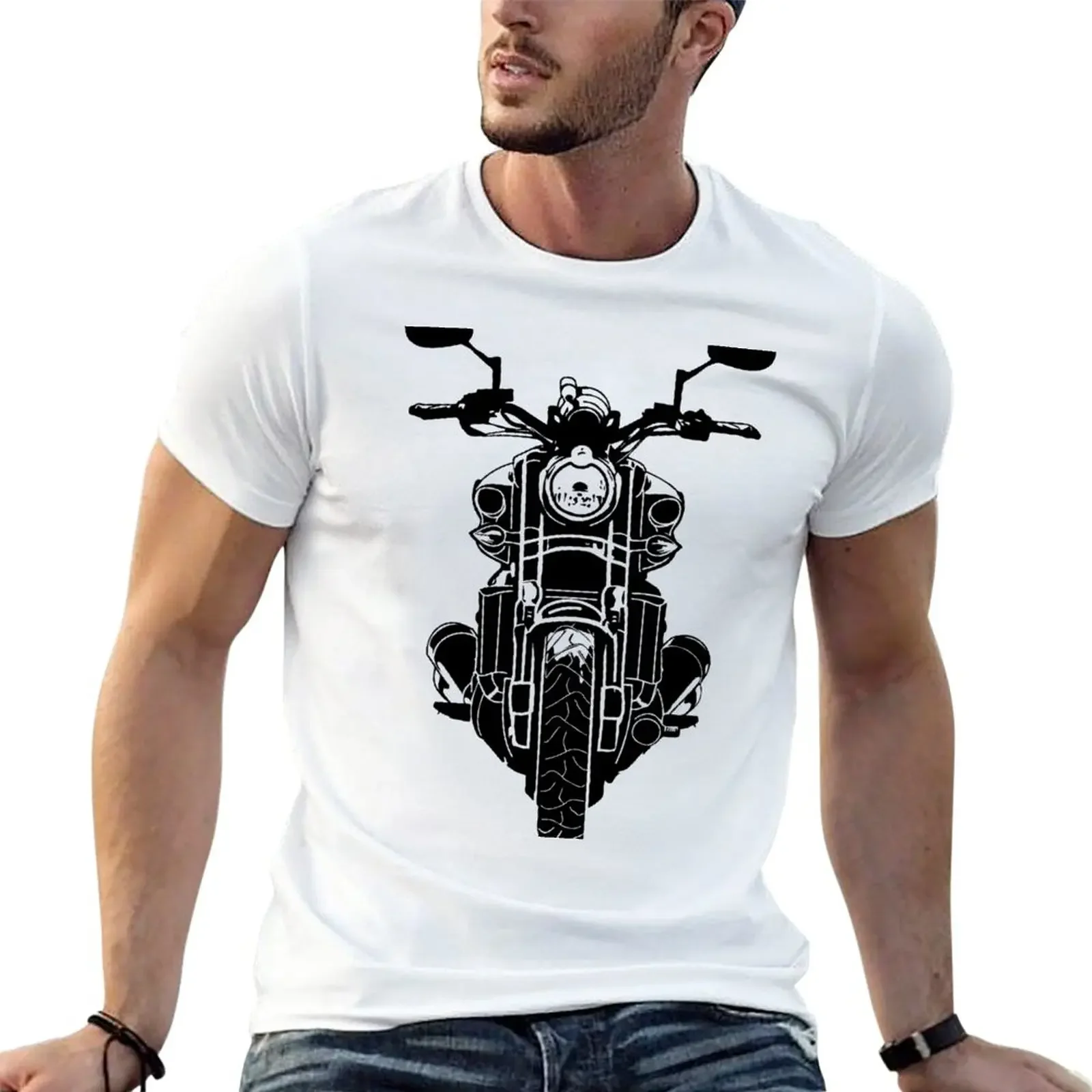 

Vintage T Shirt Animal Print Shirt for Boys Tshirt for A Boy Sweat Shirt T Shirts Men 2024 VMAx Motorbike Harajuku Funny cotton