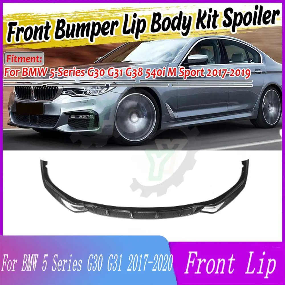

Car Front Bumper Lip Spoiler Splitter Diffuser Detachable Body Kit Cover Guard For BMW 5 Series G30 G31 M Sport 2017 2018-2020