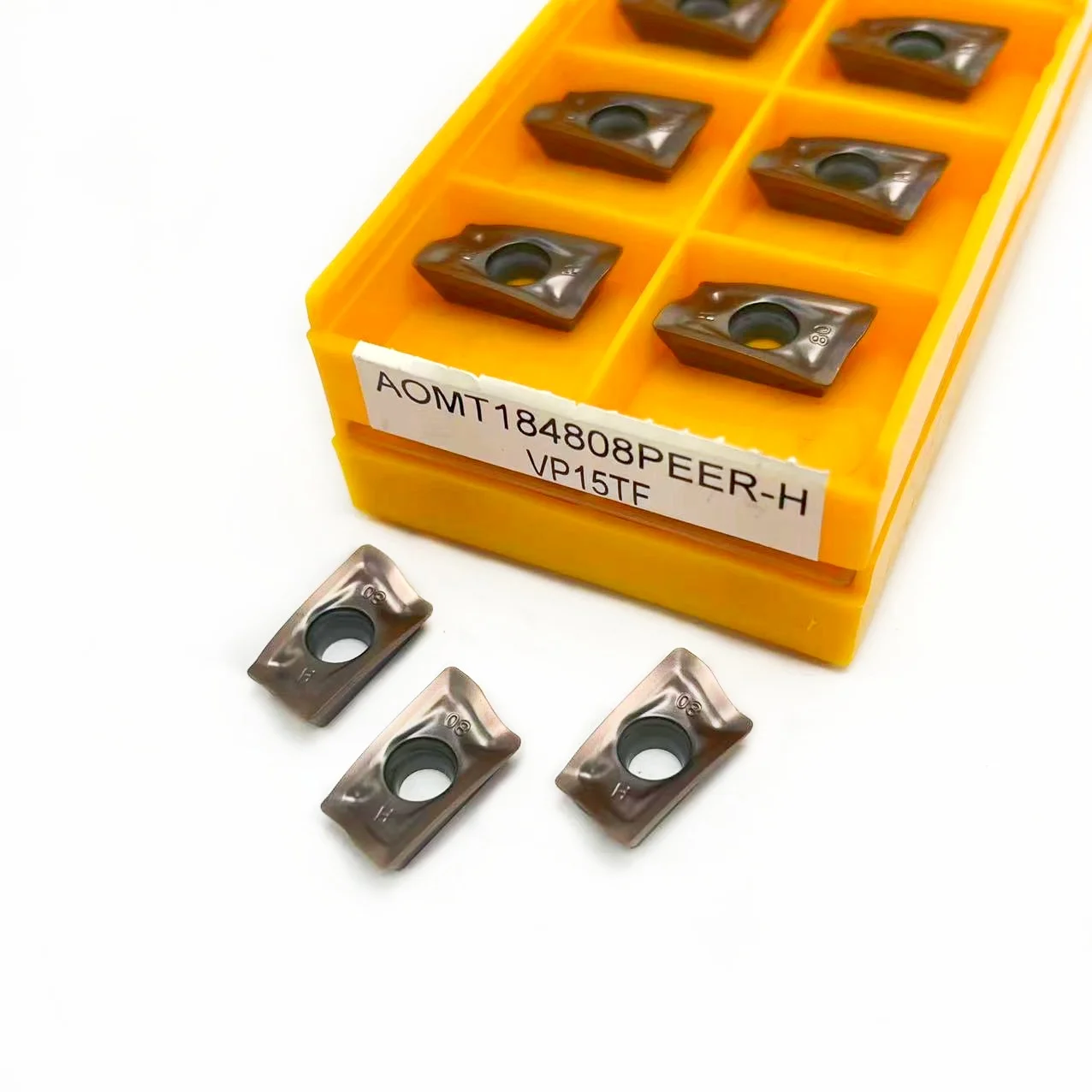 أومت 184808 PEER-H VP15TF 100% إدراجات طحن كربيد أصلية AOMT 184808   أومت 184808   ماكينة CNC لأداة تحول PEER