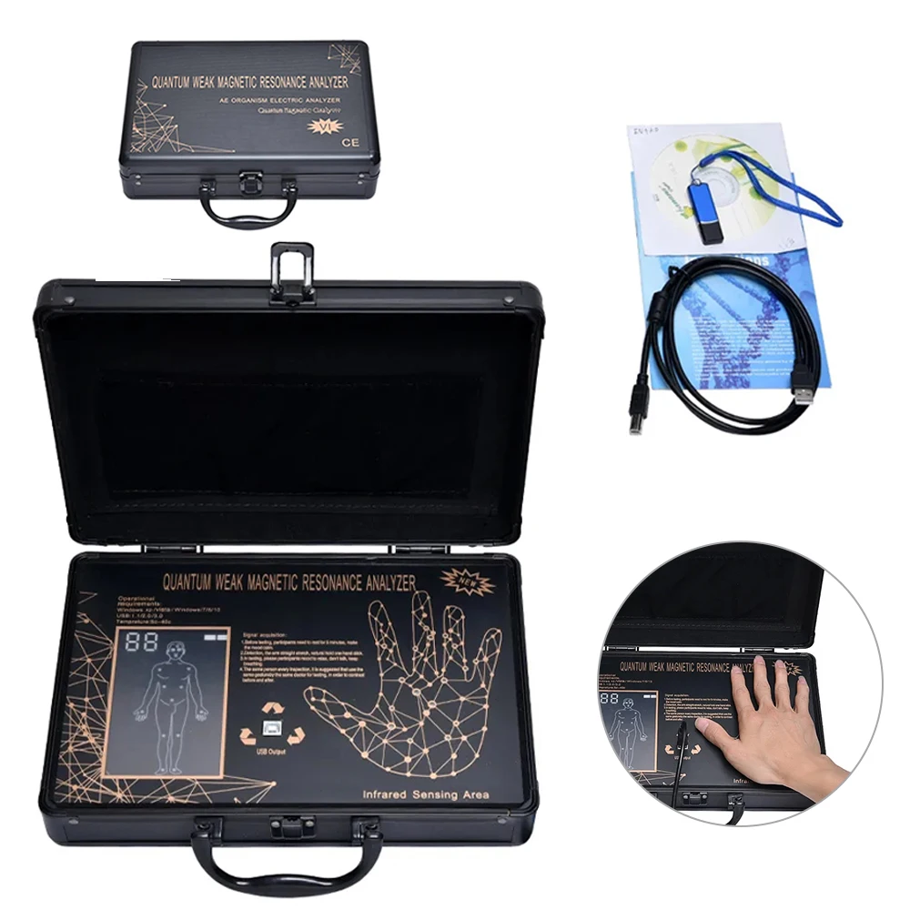 Quantum Analyzer Machine Palm Touch MagneticHealth Detector Full Body Analysis Resonance Body Scanner Analyzer Sub-Health Test