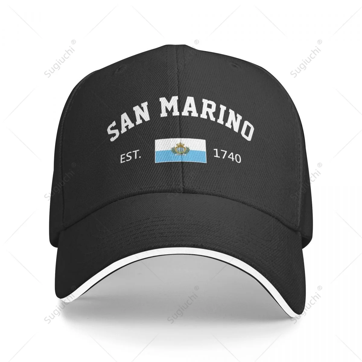 

Baseball Cap SAN Marino EST.1740 Independence Day Men Women Unisex Hip Hop Sandwich Caps Snapback Golf Hat Fishing