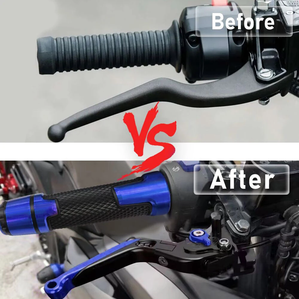 Fz8 LOGO Motorcycle Brake Clutch Levers Handlebar knobs Handle Sets For Yamaha FZ8 2010 2011 2012 2013 2014 2015 2016 2017 2018