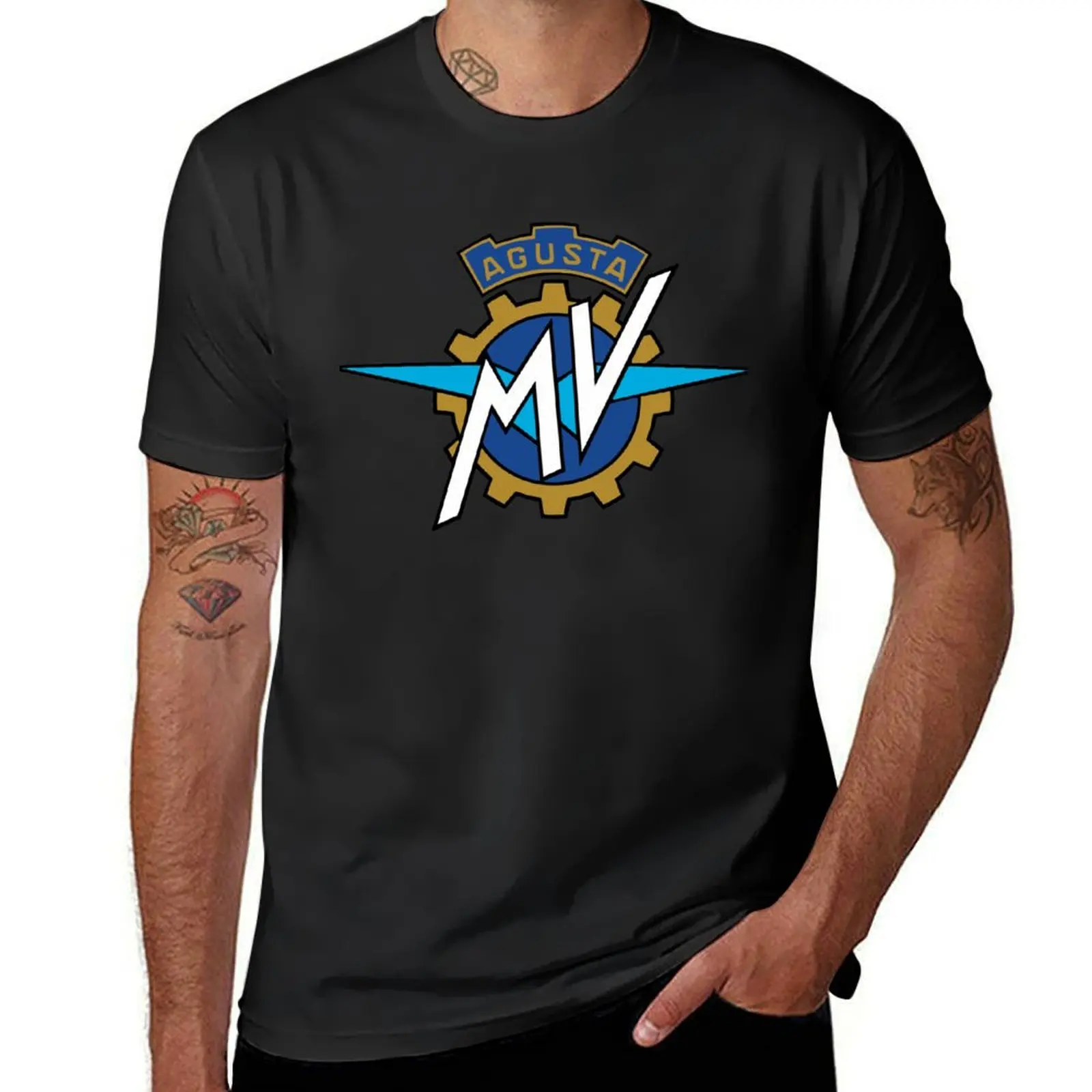 Mv Agusta Logo T-Shirt tees customs design your own tops mens graphic t-shirts pack