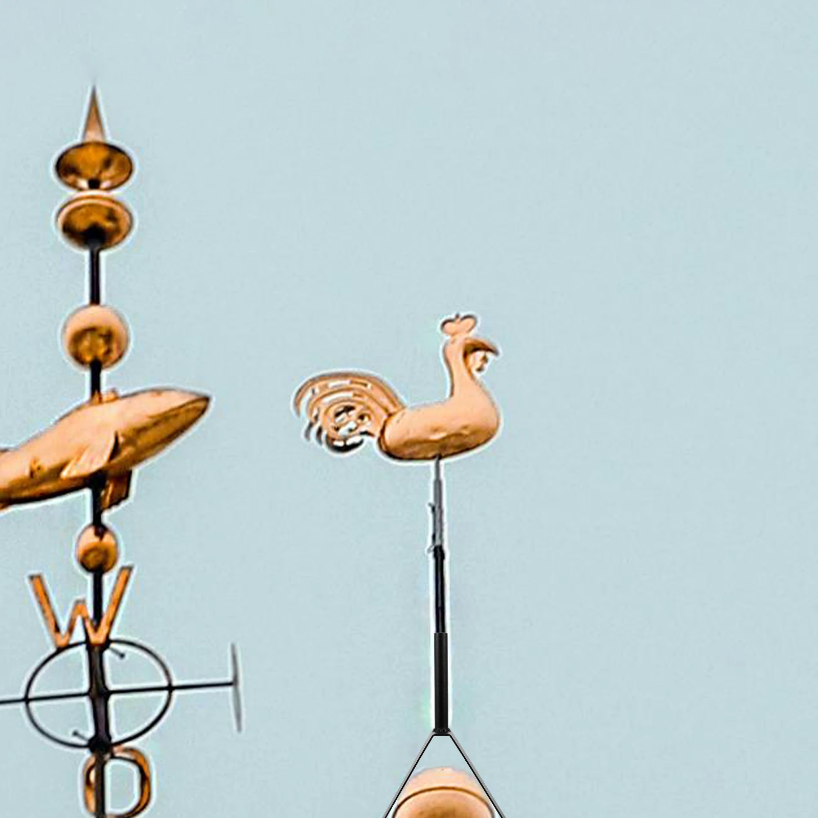 

Heavy Duty Weather Vane Roof Mount Durable Installation Plate Antenna Stand Garden Supplies Accessories
