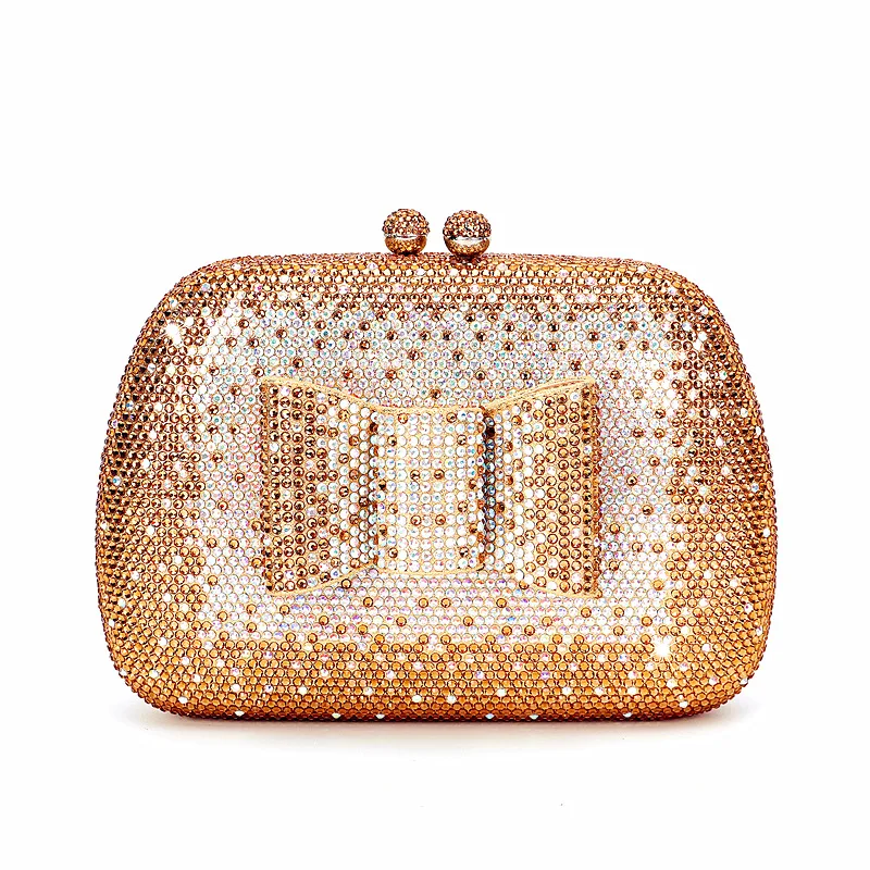 

Ladies Dinner Clutch Bag Diamond Diamond Full Diamond Wedding Banquet Party Evening Bag Cartera De Fiestas Elegantes Luxury Bags