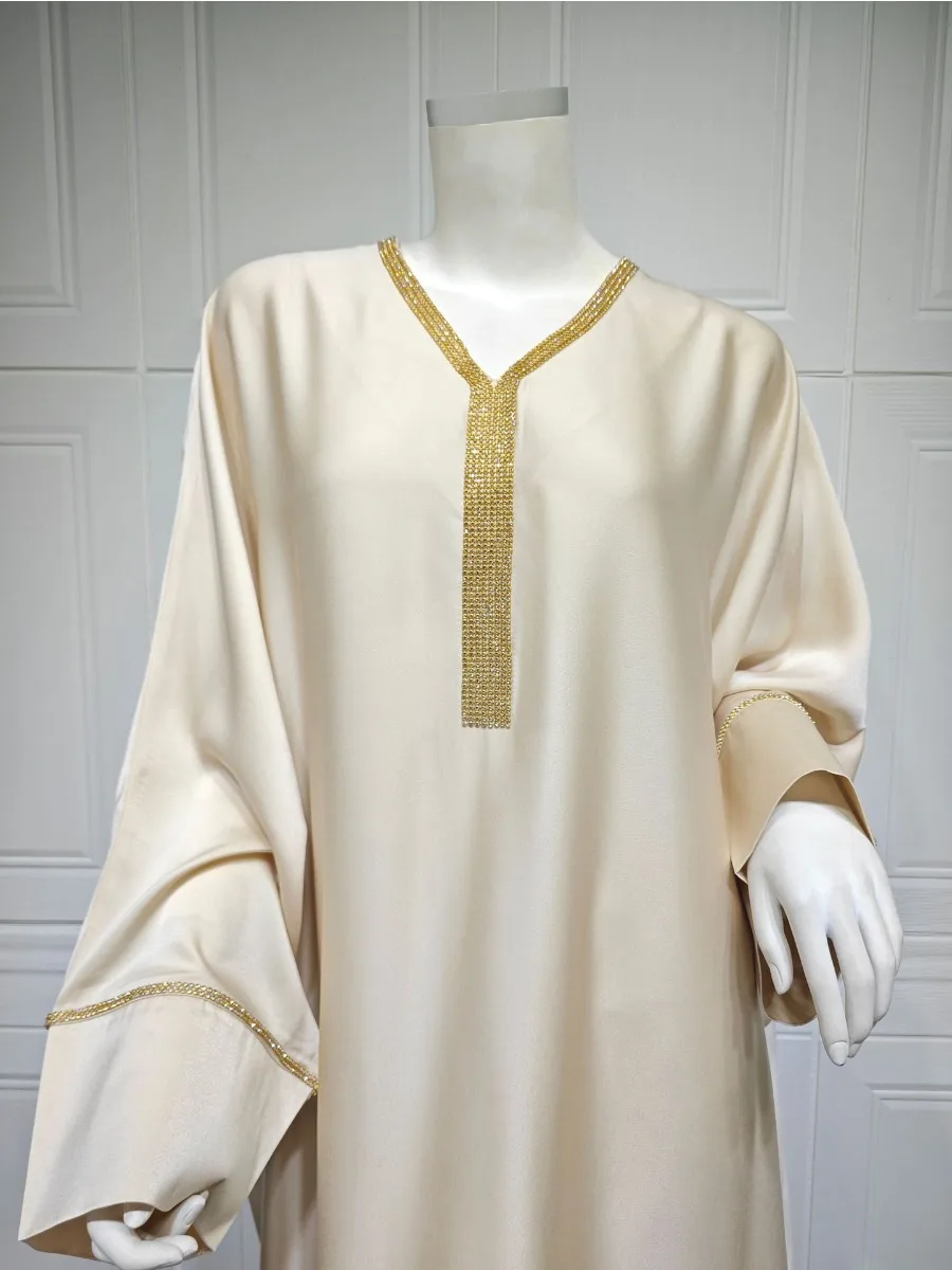 Muslim Abaya for WomenLong Sleeve Morocco Arab Party Dress Diamond Long Robe Vestidos Dubai Abayas Kaftan Dresses 2024