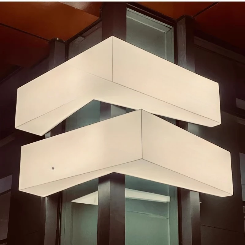 Acrylic corner two sides luminous light box billboard creative house sign display board wall wall lamp
