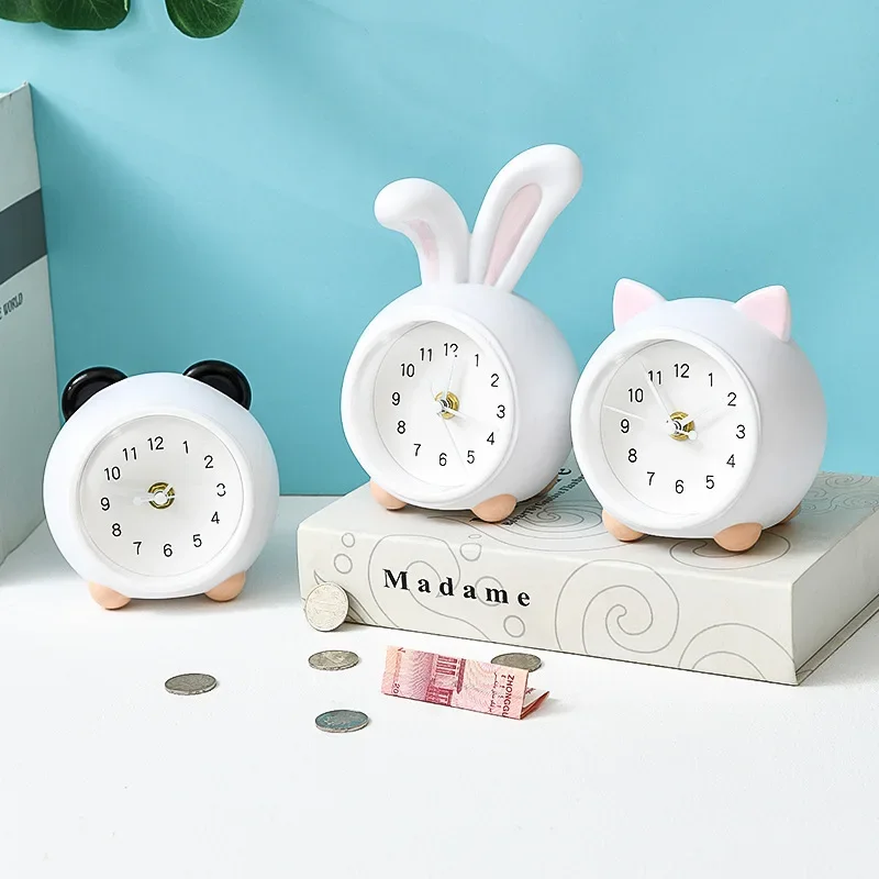 Treasure book anti-fall pet clock home fashion personality silent clock modern simple creative piggy bank alarm clock