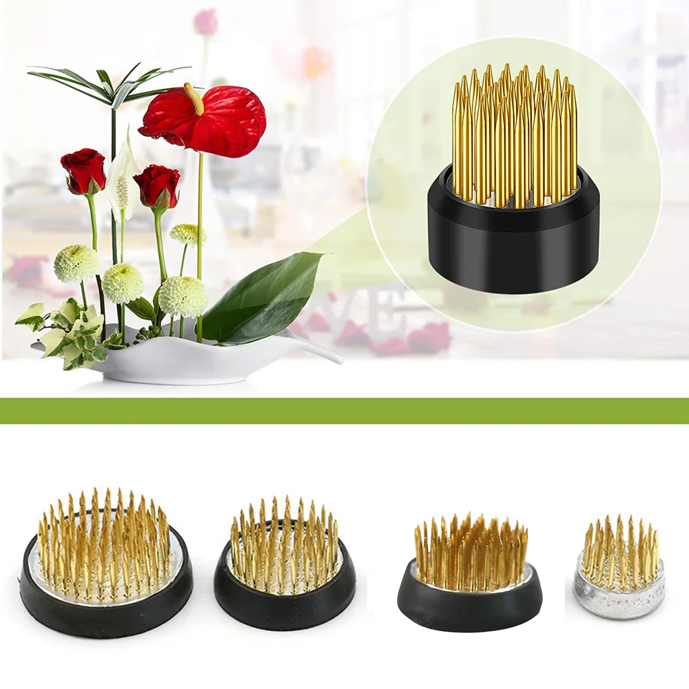 

Floristry Needle Floral Arrangement Kenzan Insert Base Pin Ikebana Holder Flower Frog Art Fixed Tool