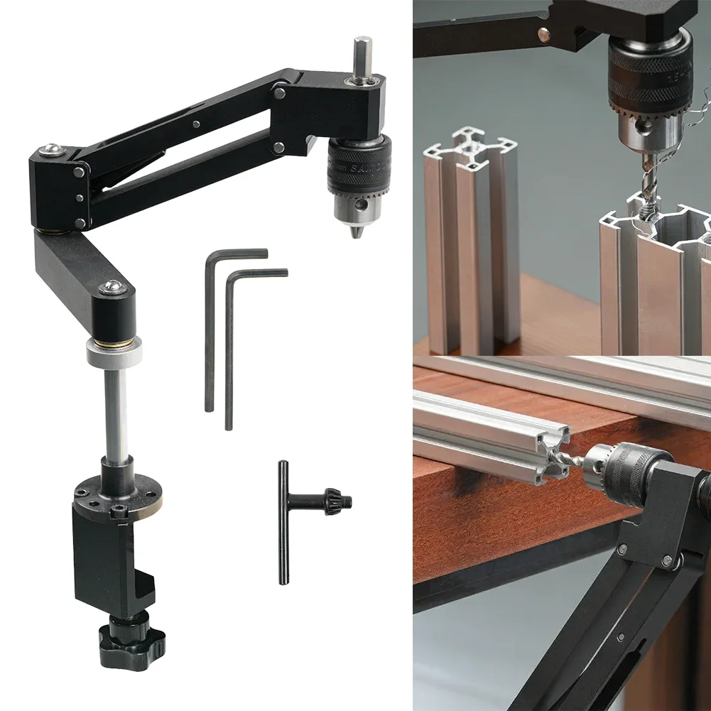 Support cantilever portable pour perceuse à main, profil en alliage d'aluminium anodisé CNC, perçage horizontal et vertical, 200 30 300 mm