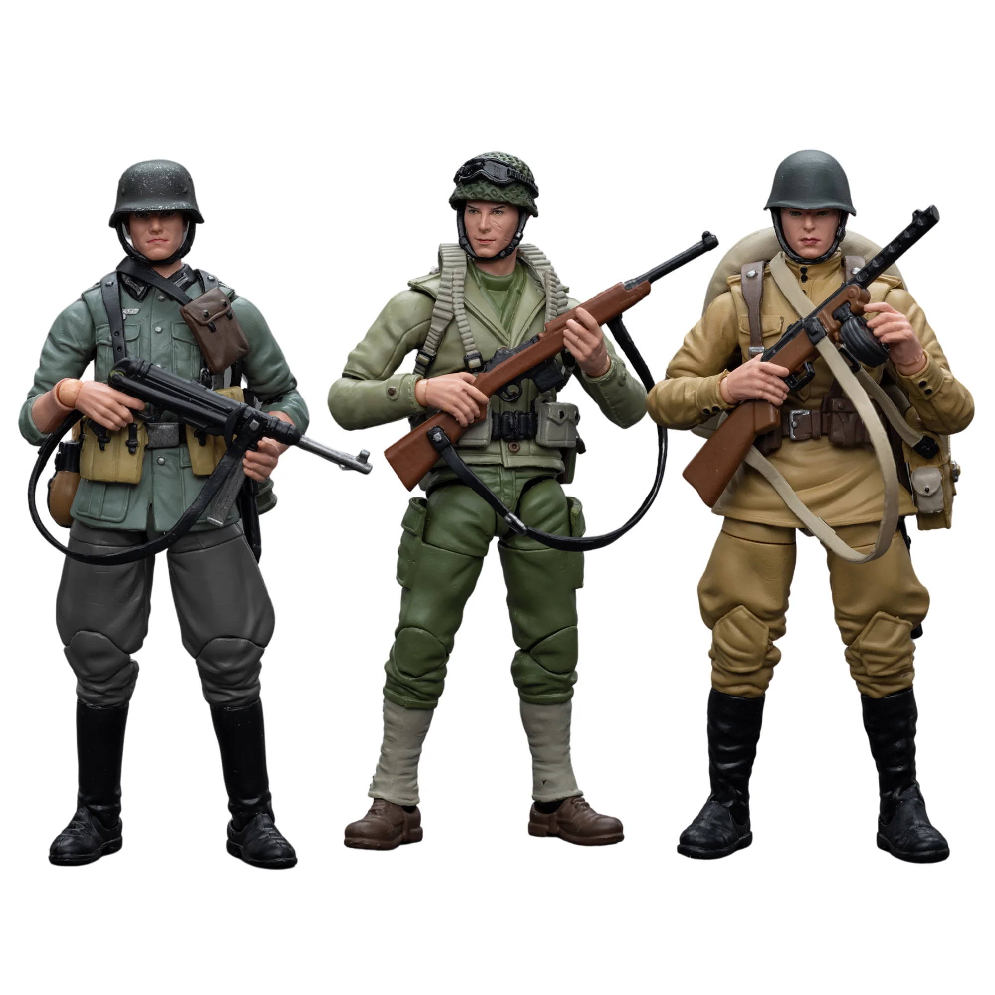 [IN VOORRAAD] JOYTOY 1/18 40K Actiefiguren WWII Wehrmacht & WWII Sovjet-Infanterie & WIL Verenigde Staten Leger 3PCS Model