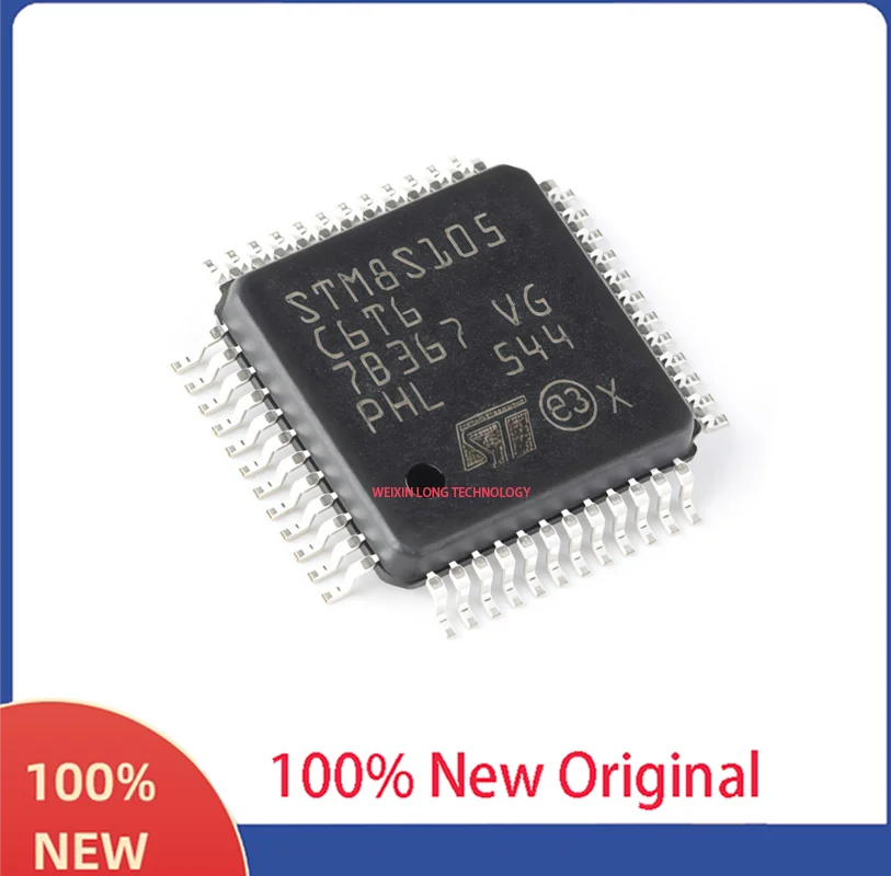 STM8S105C6T6 LQFP-48 16MHz/32KB Flash/8-bit Microcontroller - MCU