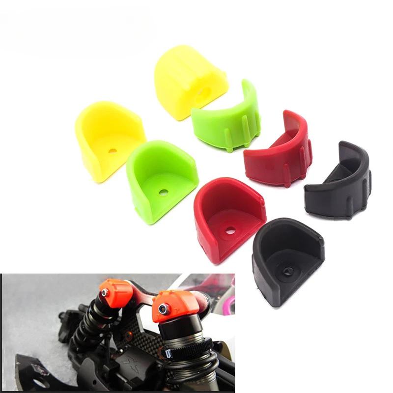 

2PCS Shock Absorber & Hydraulic Frame Protection Cover Shock Absorption Cap for 1:8 1:10 RC Car Parts Trx HSP HP