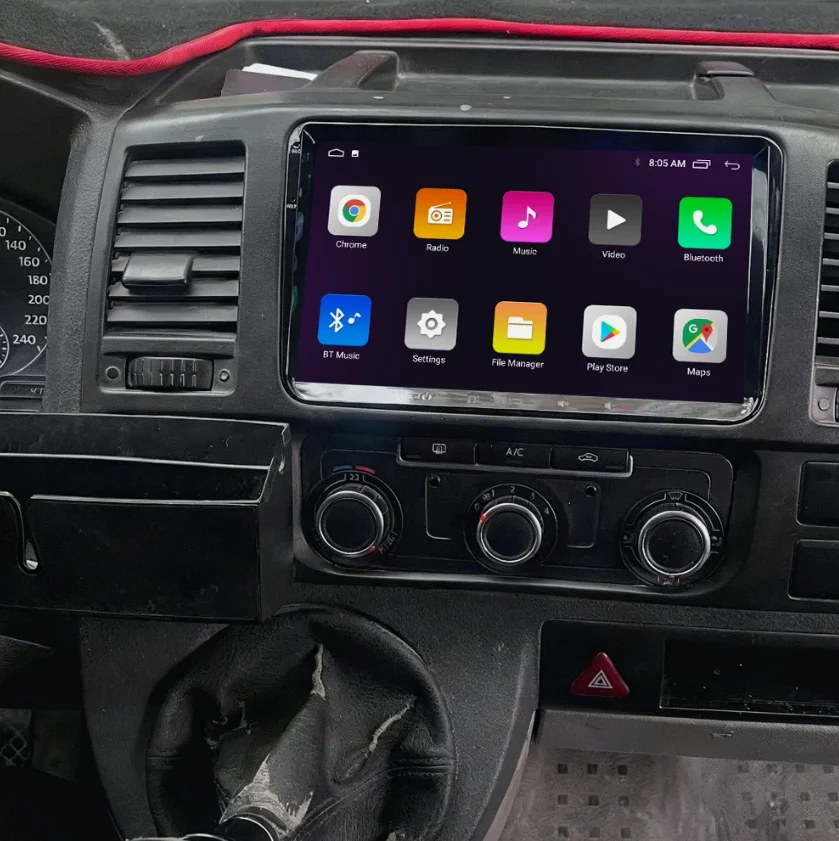

Wireless Apple Carplay Android 15 Car Stereo Radio For VW T5 Caravelle 2010-2015 Multimedia Player 9" 8+128GB Rever ImageCamera