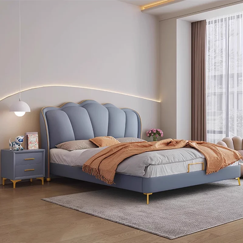 Moderne Luxus Bett Mädchen Design Europäischen Einfache Schönheit Prinzessin Bett Schlafen Lagerung King Size Muebles Lounge Suite Möbel