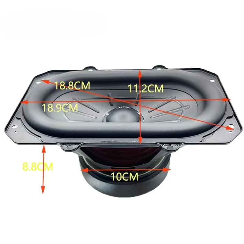 SOTAMIA 1 قطعة 8 بوصة مضخم صوت مكبر صوت 3 أوم 100 واط Puer Bass المدرج على شكل طويل السكتة الدماغية مكبر صوت لـ JBL Boombox 3
