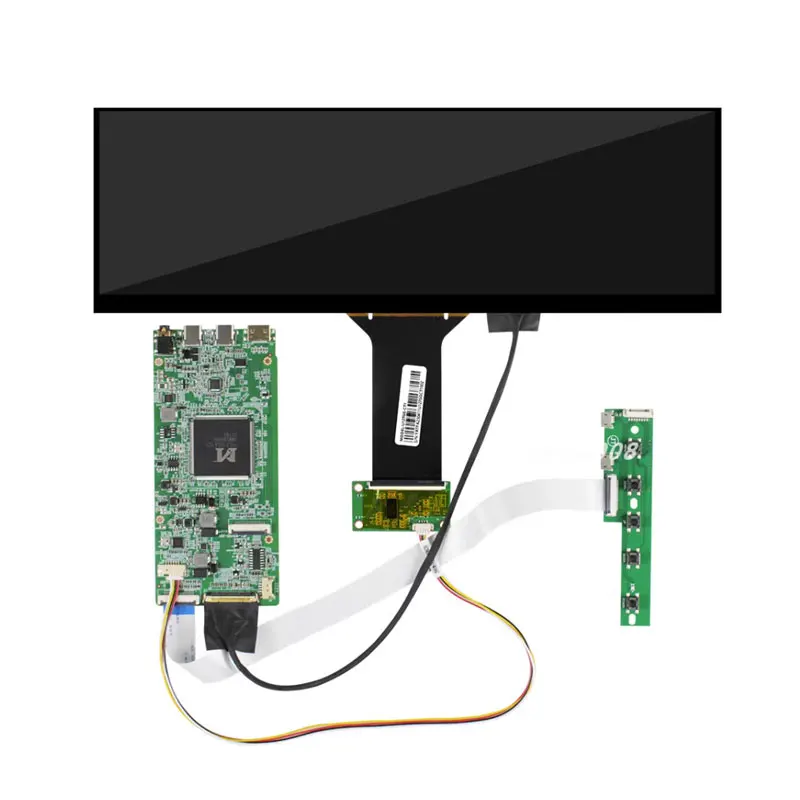 Imagem -02 - Exposição do Lcd para a Tela Secundária Secundária Secundária Barra Esticada Ips para o pc Placa da Movimentação Nv127h4m-nx1 127 Dentro 2880x864 Aida64