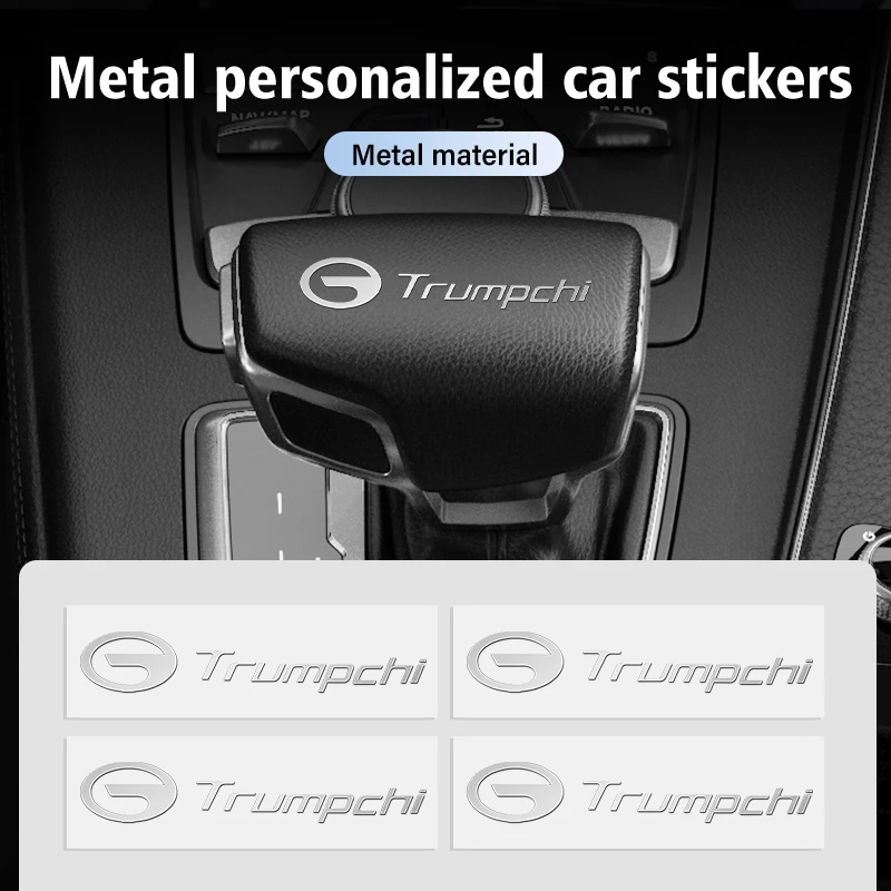 8 pegatinas 3D metálicas para coche, insignias decorativas para auto   ﻿   Para GAC MOTOR Trumpchi Aion GS3 GS4 GS5 GS8 GA4 GA6 GA5 GA8 M8 E8