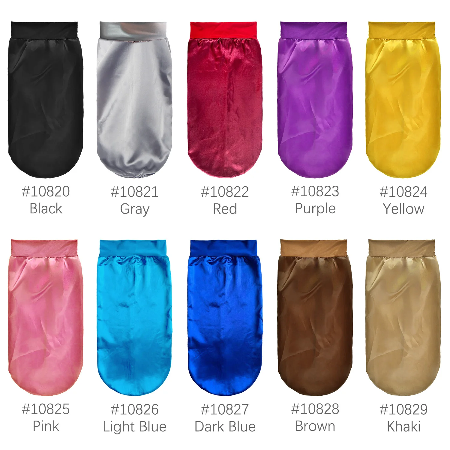 Neue Lange Satin Motorhaube Schlaf Kappe Frauen Seidige Schlaf Kappe Mit Breiten Gummiband Haarpflege Turban Zöpfe Lockiges Haar Natürliche Haar – Detail 1