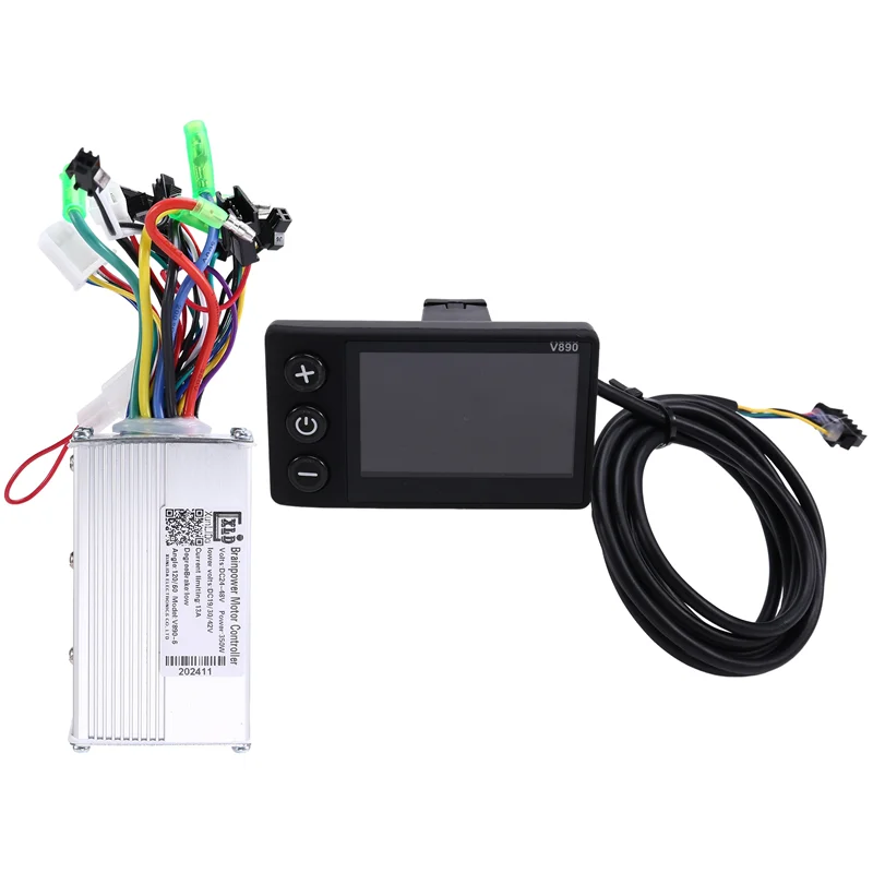 

AA90-Electric Bicycle Controller Brushless Controller V890 LCD Display 350W Electric Bicycle Parts