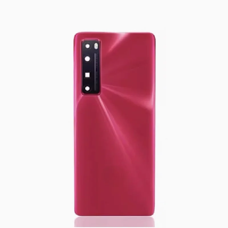 Carcasa trasera para Huawei Nova 7 Pro JER-AN10, cubierta de batería de vidrio de 6,57 pulgadas, reparación de puerta trasera, funda trasera de teléfono con lente de cámara