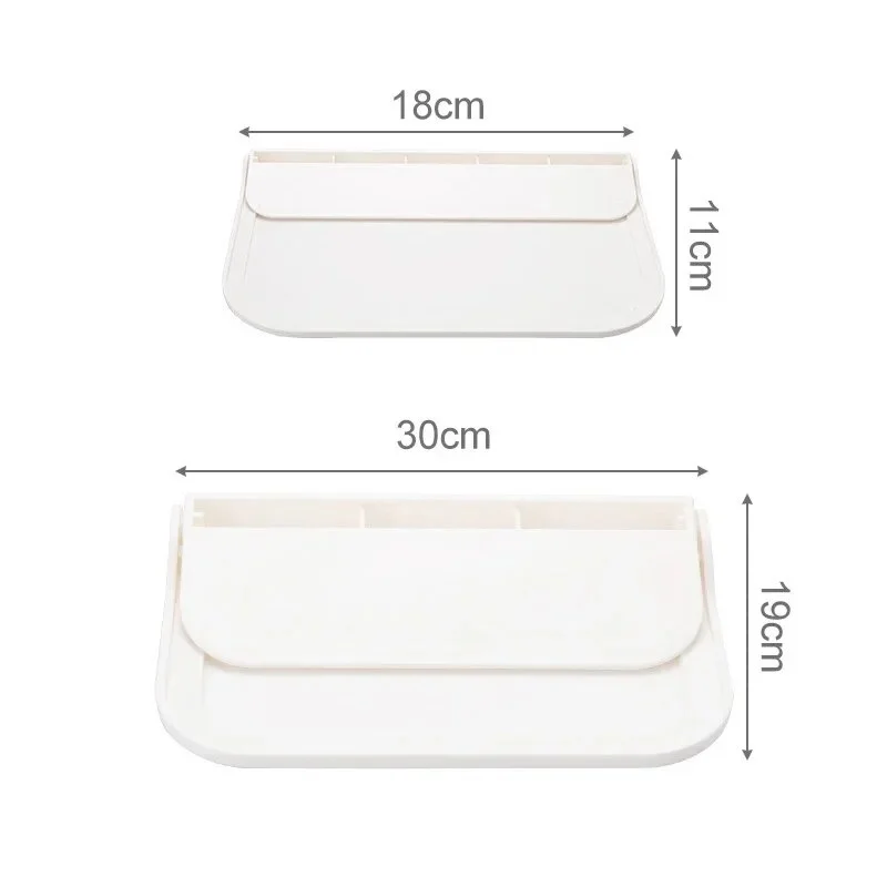 Folding Wall Mounted Shelf Saving Space Foldable Storage Rack PunchFree Phone Holder Wifi Router Storage Tray Bathroom Organizer