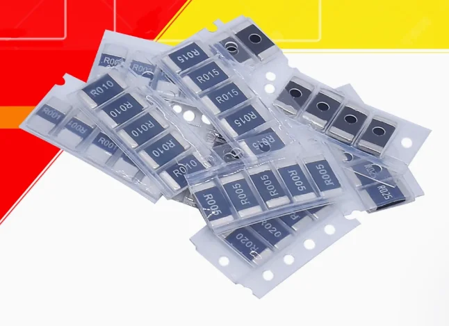 50PCS Alloy Resistance 2512 10 kindsX5pcs=50pcs R010 R015 R020 R025 R050 R100 R001 R002 R005 R008 SMD Resistor Samples Kit 