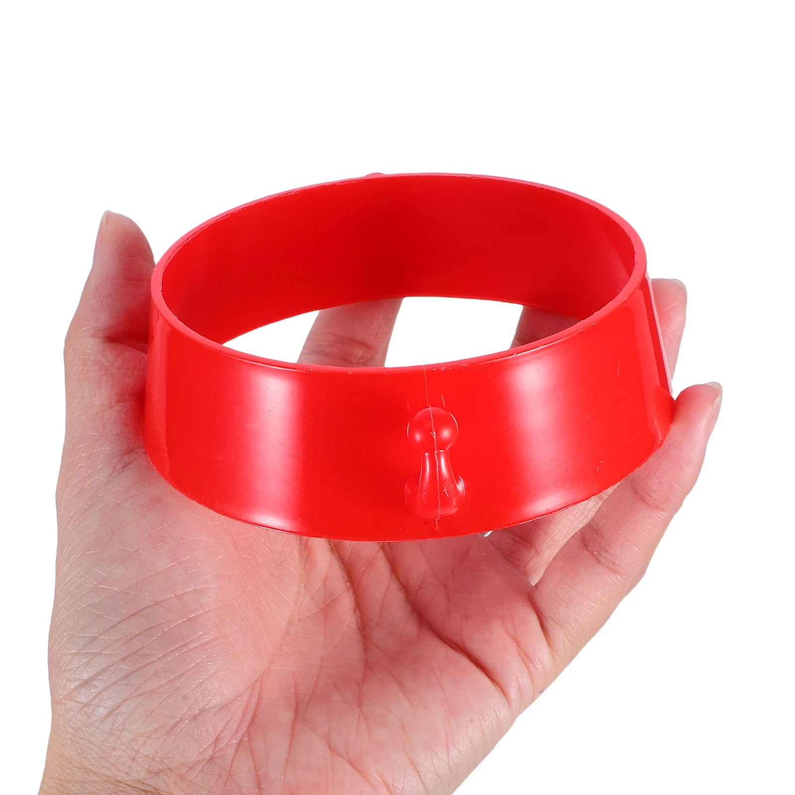 Gancio ad anello in plastica con connettore a cono per catena da 10 pezzi per barriere per coni stradali Design rosso ad alta visibilità Facile installazione per il parcheggio