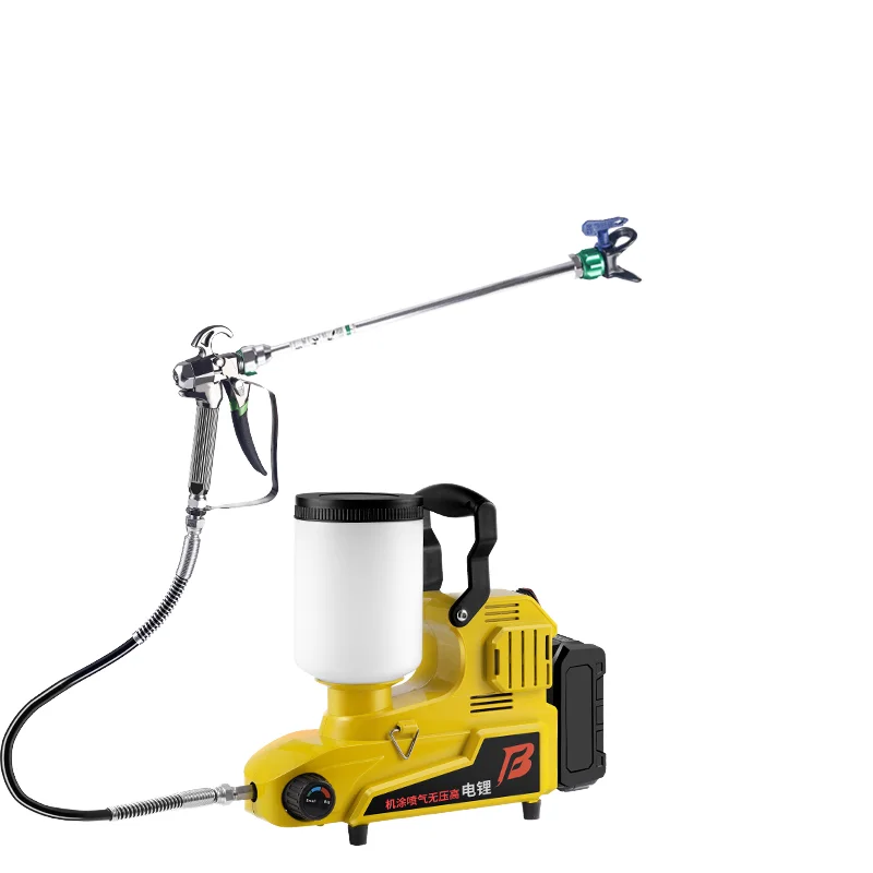 High-Voltage Airless Latex Paint Sprayer Coating 21v DIY Handheld Airless Spraying Machine Spray Gun