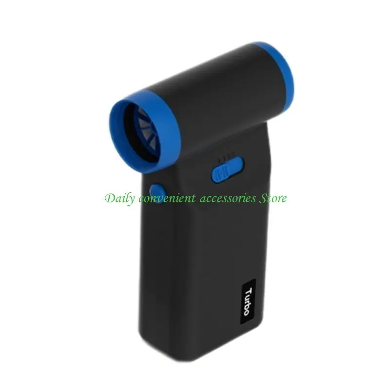 

97QB Mini Blower Jet Fan Violent Fan 110000RPM Powerful Fan 3 Speed Adjustable Fan Mini Blower Air Dusters for Cleaning