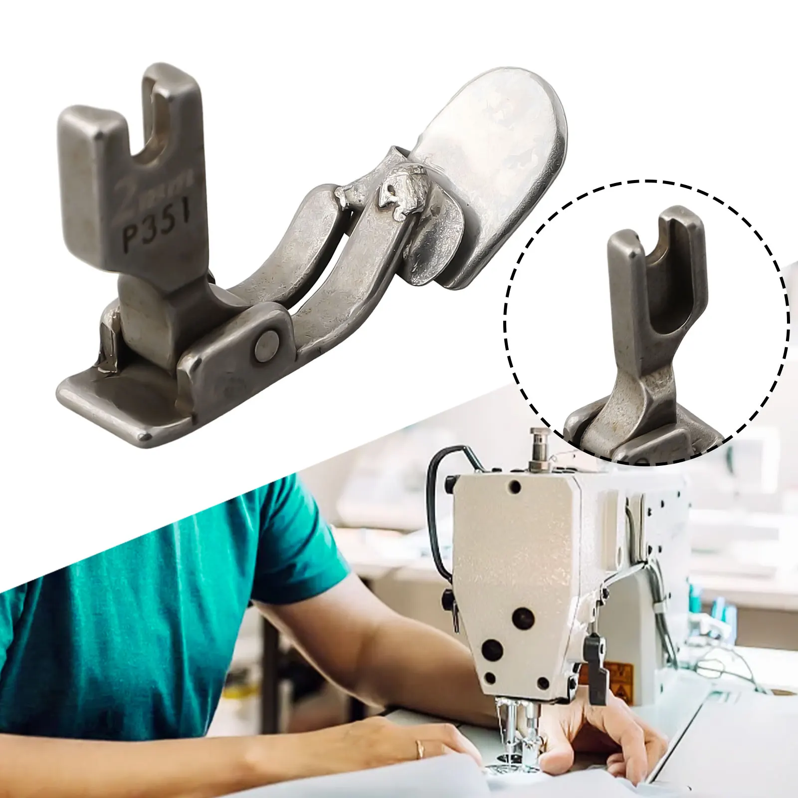 Suitable for Various Machines and Sturdy Hemming Presser Foot for Sewing Machine Randomized Marked Locations Suitable