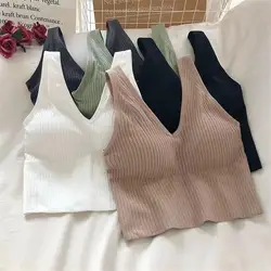 2024 Women Sports Bra Seamless Comes With Breast Pad Independent Lining Anti-running Anti-sagging Beautiful Back Underwear Vest