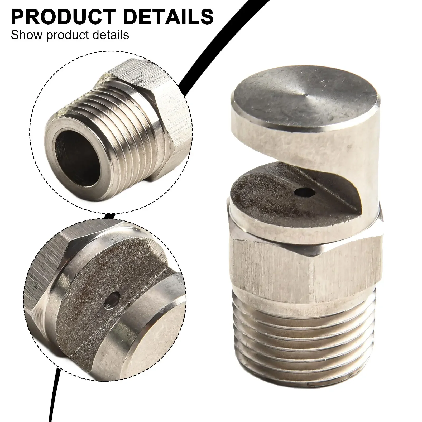 スプレー角度 ブームレスノズル 効率的なカバー範囲 調整可能なスプレー角度 ステンレス鋼 幅広のスプレー幅 強力