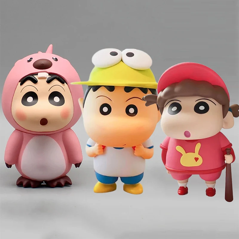

Anime Angry Shinnosuke Figures Crayon Shin Chan Toys Peripheral Beep Mouth Nohara Shiro Figurine PVC Collection Cute Decor Gifts
