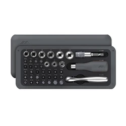 JIMI 41 IN 1 Screwdriver Set S2 Magnetic Bits Ratchet Wrench Kit Hand Tools Household Sleeve Repair Tool Multifunction